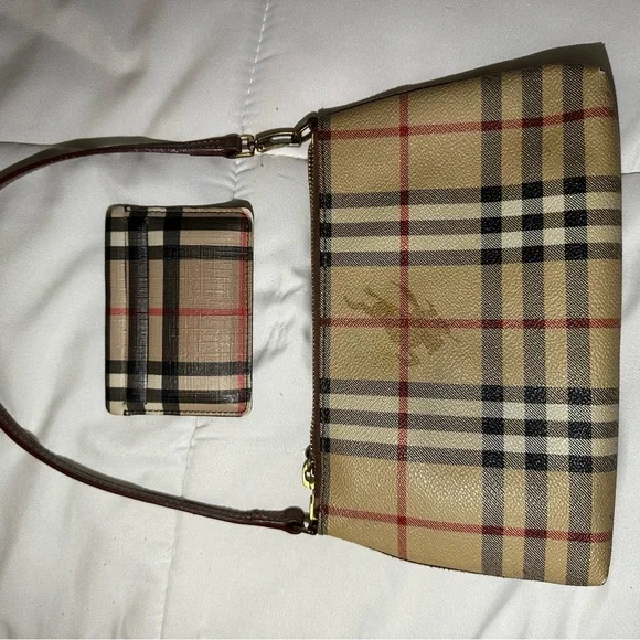 Burberry Beige and Brown Plaid Set - Picture 2 of 8